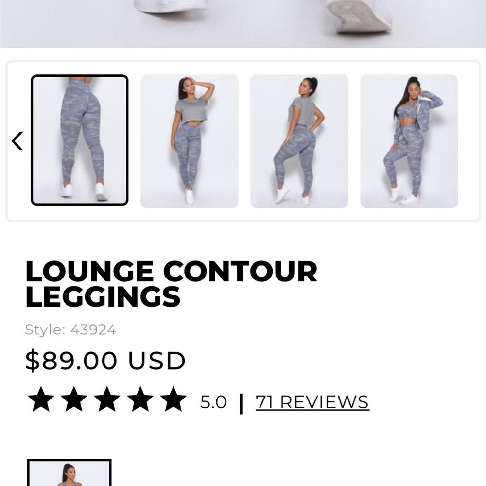 Gray Lounge Contour Leggings
